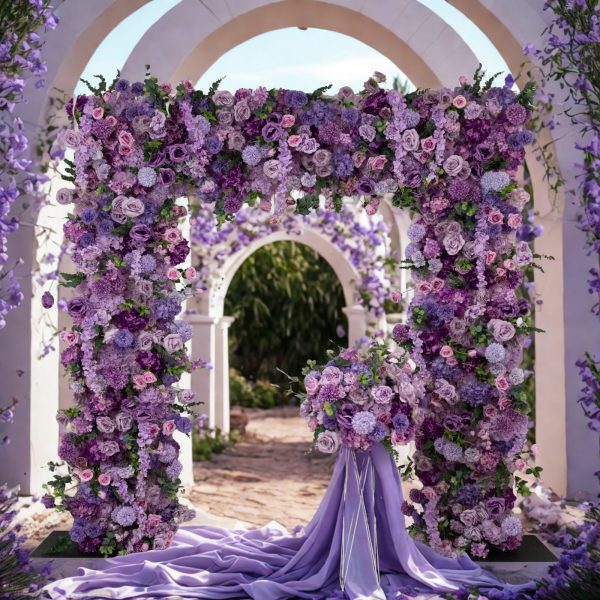 Floral Wall Backdrop Purple - Image 2