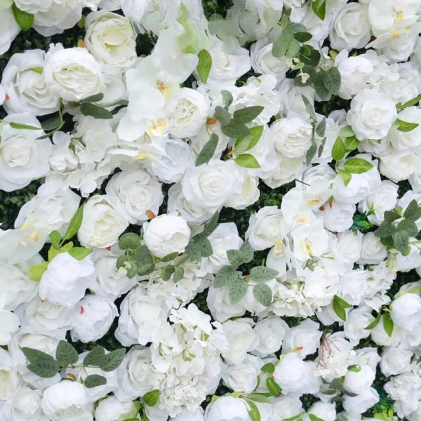 White Rose Flower Wall - Image 6